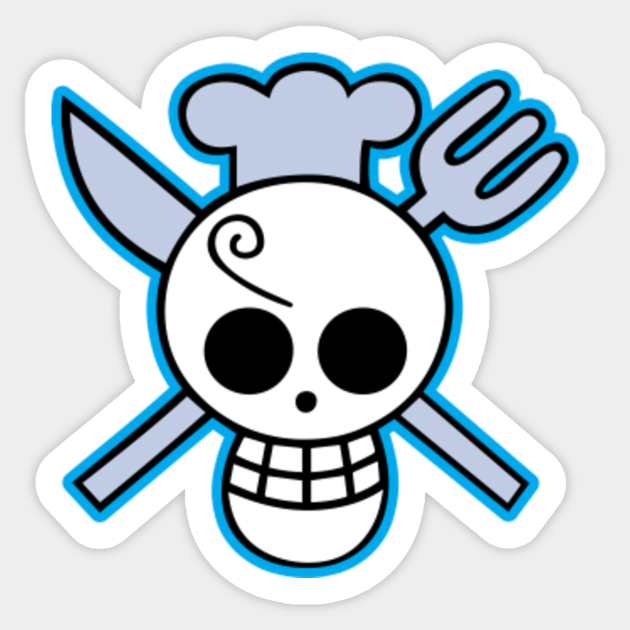 One Piece Sanji Pirates Logo - One Piece Sanji - Sticker | TeePublic
