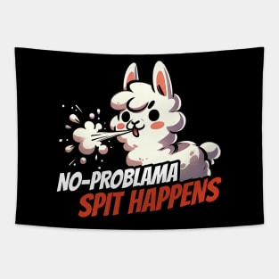 No problama Spit happens no problem Llama Design Tapestry