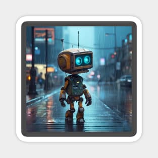 Roboter | walking in the rain Magnet