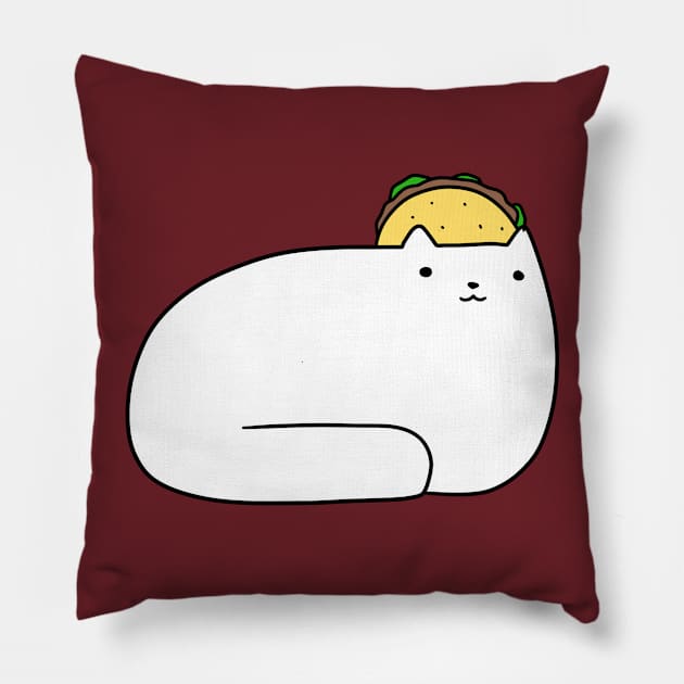 Taco Cat Pillow by saradaboru