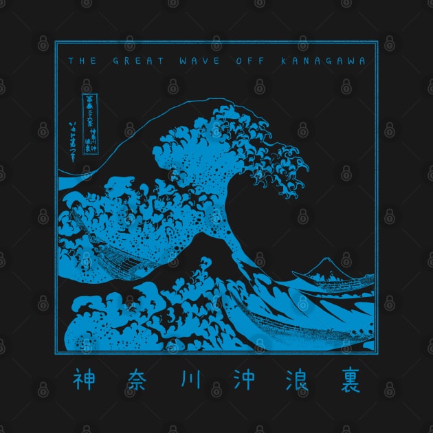 Great Wave Japan Kanagawa Blue Version by SolidFive7