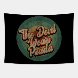 Circle Retro Vintage The Devil Wears Prada Tapestry