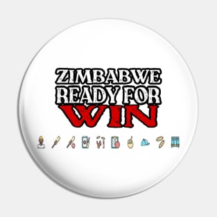 Zimbabwe Cricket Ready Dor Win Pin