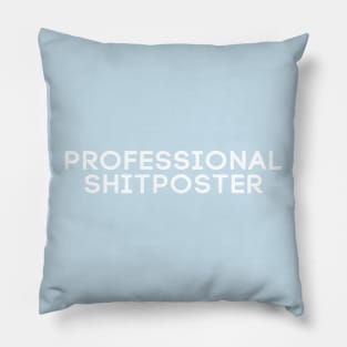 Professional Shitposter - Meme Typography Pillow