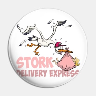 The stork express - Girls edition Pin