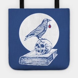 Crow skull magical alchemy gothic occult full moon Tote