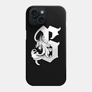 illustration of G font vintage style hand drawing design Phone Case