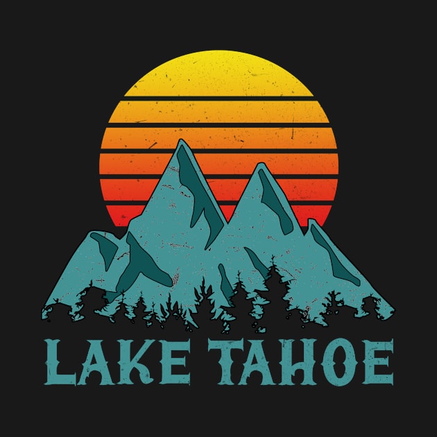 Lake Tahoe Snowboard by funkyteesfunny