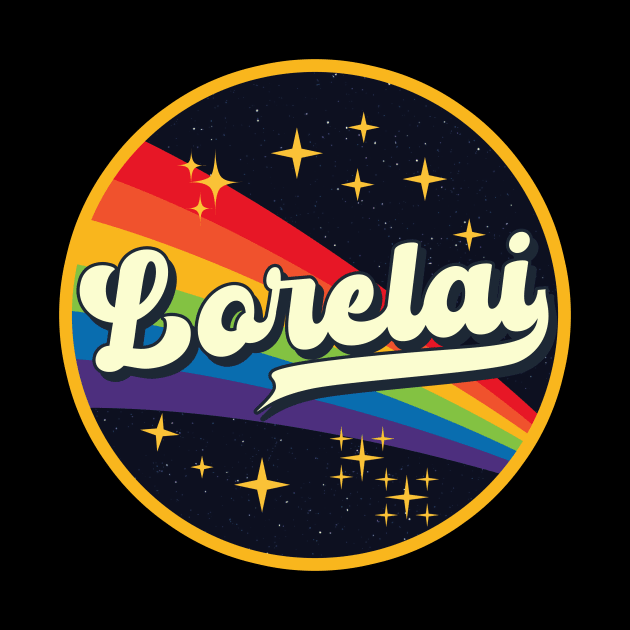 Lorelai // Rainbow In Space Vintage Style by LMW Art