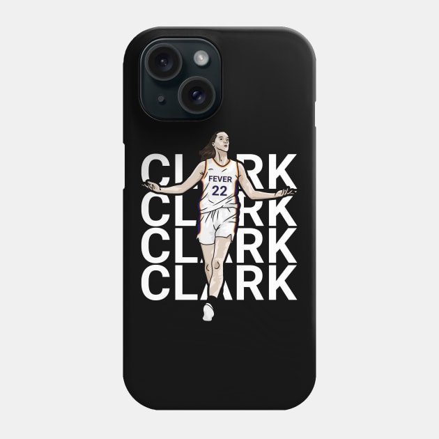 Caitlin Fever 22 Clark Phone Case by thesportstation