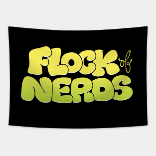 Flock of Nerds - Mellow Yellow Tapestry