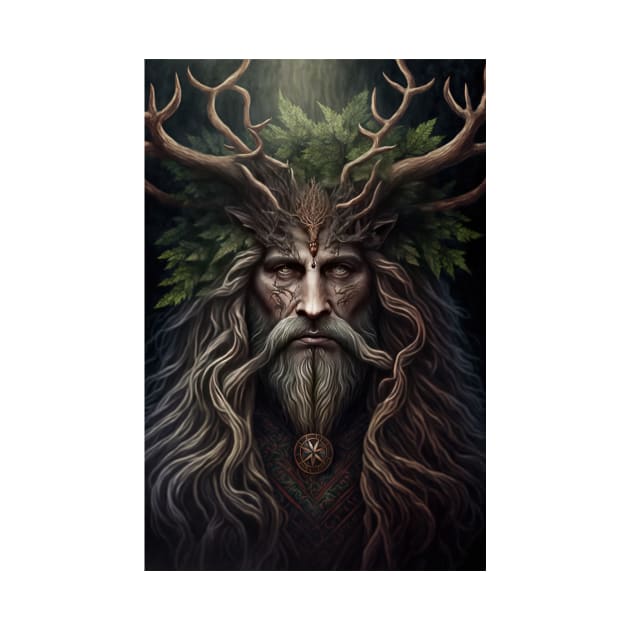 Green Man #001 by thewandswant