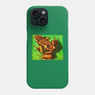 Poison Dart Arrow Frog--Speckled Orange Phone Case