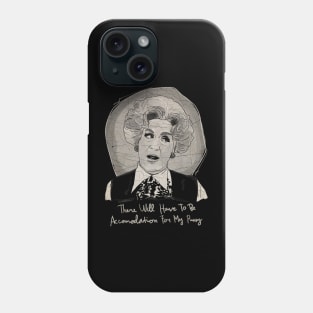 Watercolor Mrs V BW - Original Artwork Phone Case