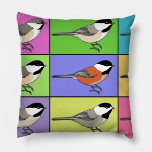 Warhol Birds - Chickadee Pillow