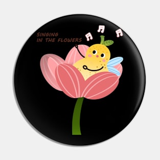 Singing In The Flowers, Cute Pear Pin