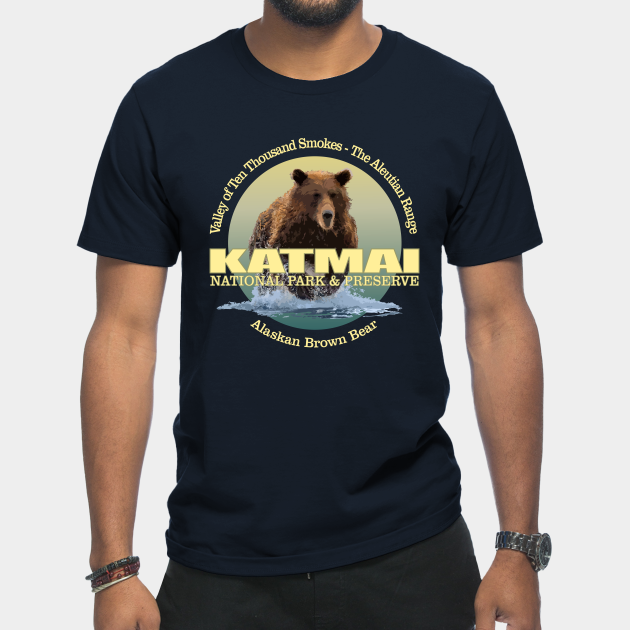 Discover Katmai National Park (bear) - Katmai National Park - T-Shirt