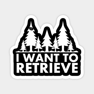 I Want to Retrieve X-Files and Disc Golf Frisbee Parody Magnet