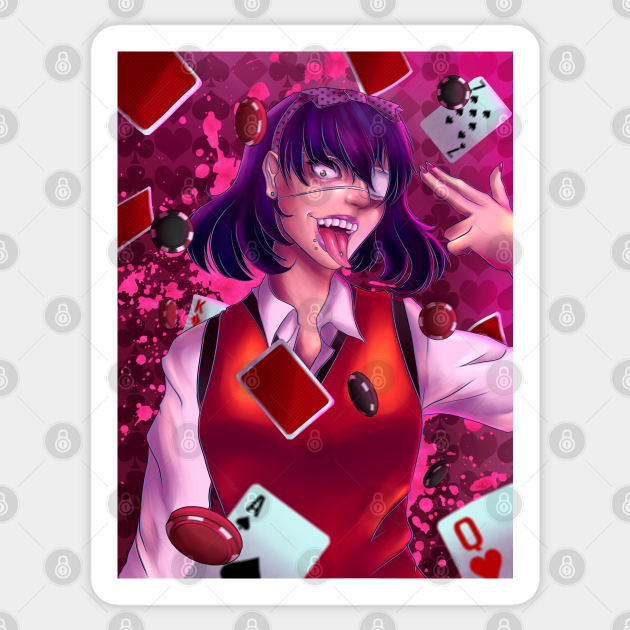 Kakegurui Midari Ikishima Anime Sticker Teepublic Pixiv is a social media platform where users can upload their works (illustrations, manga and novels) and receive much support. kakegurui midari ikishima