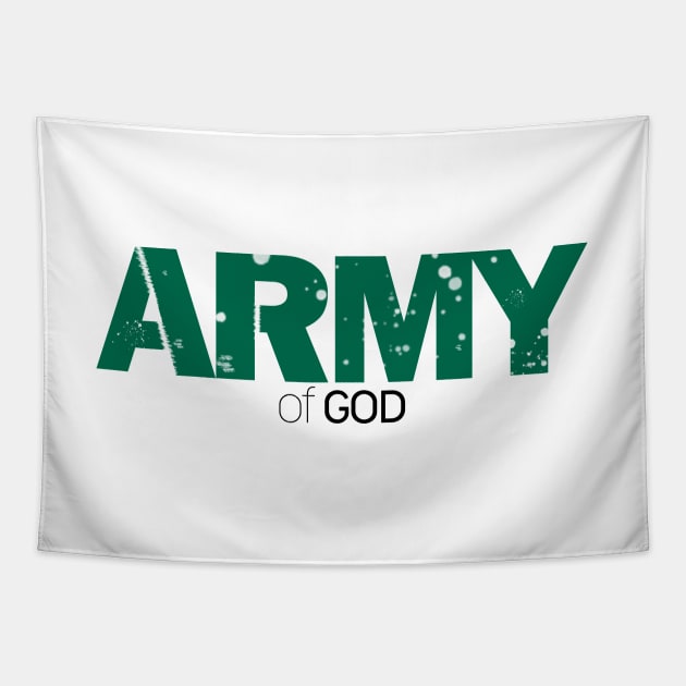 Army Of  God - Bible - D3 Designs Tapestry by D3Apparels