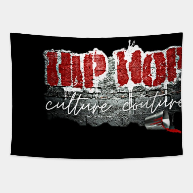 Hip Hop Retro Vintage Design Tapestry by EYESCREAMPOP