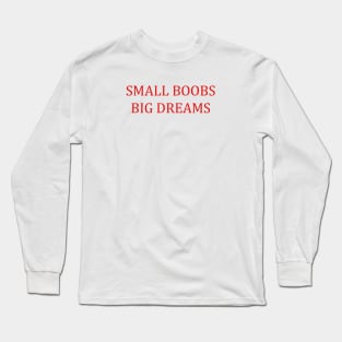 Small Boobs Big Dreams Mens T Shirts Men Letters Print Cotton