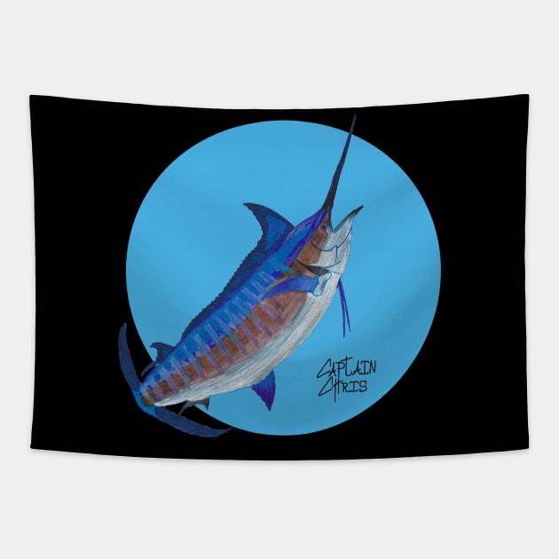 Deep Sea Warrior Tapestry by CaptainChrisArt