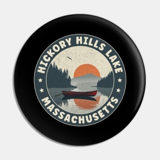 Hickory Hills Lake Massachusetts Sunset Pin