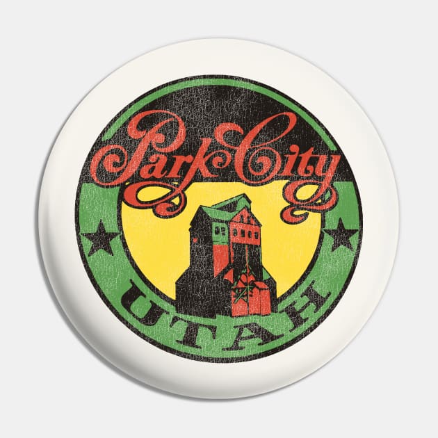 Park City Utah Vintage Ski Travel Souvenir Pin by darklordpug