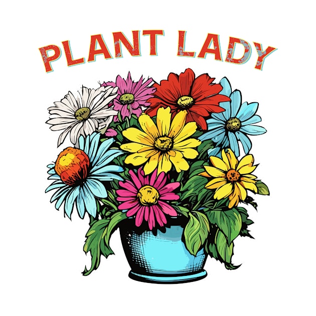 Plant Lady´s flower Pot by Kingrocker Clothing