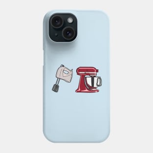 Hand mixer & stand mixer cartoon illustration Phone Case