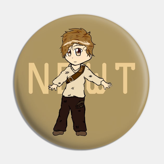 Chibi Newt - The Maze Runner Pin by oh_shoot_arts