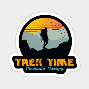 Trek Time, mountain therapy, rambling, hiking, walking Magnet