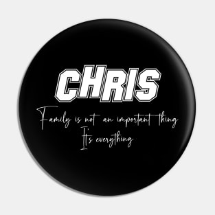 Chris Second Name, Chris Family Name, Chris Middle Name Pin