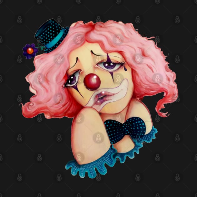 sad clown by theprivategallery