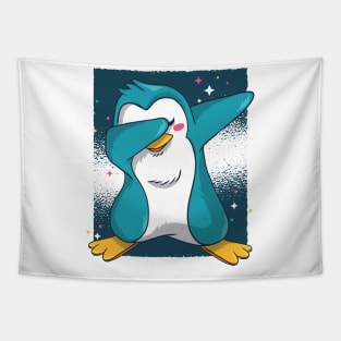 Pinguin Dab Tapestry