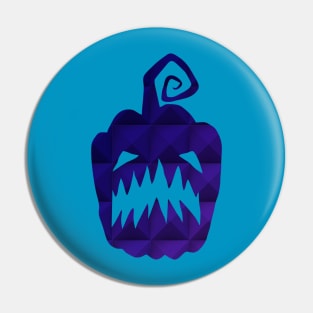 Single Pumpkin Scary Face Pin