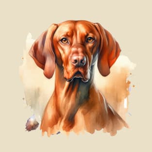 Vizsla Watercolor Painting - Beautiful Dog T-Shirt