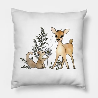 Reh und Eichhörnchen Pillow