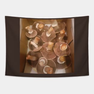 Portobello Mushroom Caps Tapestry