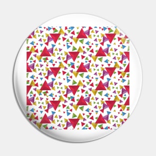 Fractal Triangles Pattern Pin