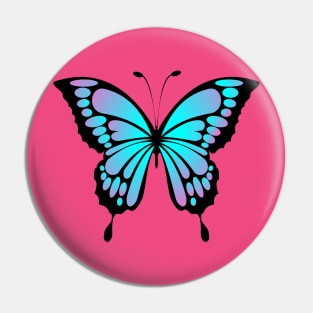 Ombré butterfly- blue purple Pin