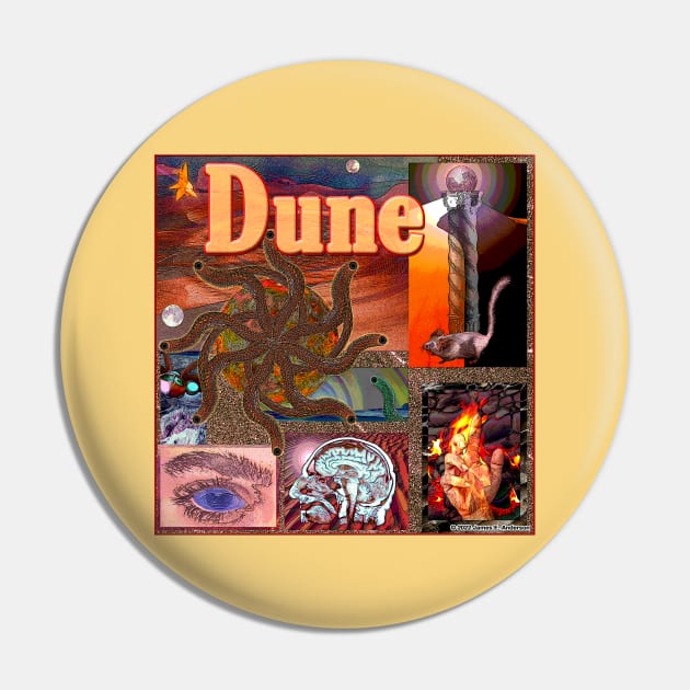 Dune: Spicy Visions Pin by JEAndersonArt