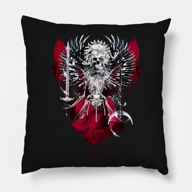 Skull Lord Pillow by rizapeker