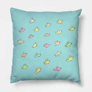 Flying Birdies Pillow