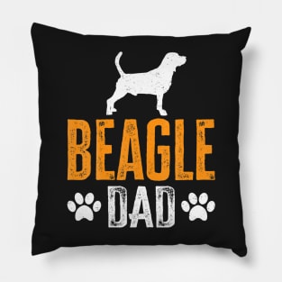 Beagle Dad Gift Dog Daddy Beagle Father Day Pillow