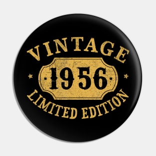 64 years old 64th Birthday Anniversary Gift Limited 1956 T-Shirt Pin