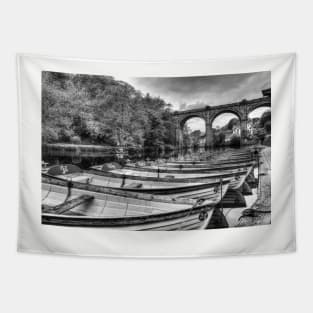 knaresborough Viaduct And River Nidd Rowing Boats Tapestry