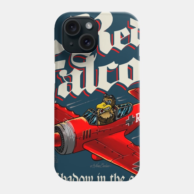 Red Falcon Phone Case by nanobarbero