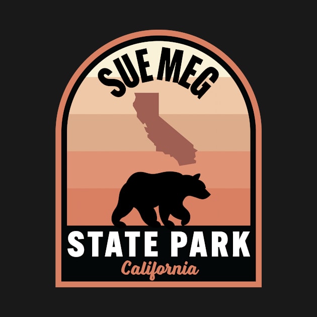 Sue Meg State Park CA Bear by HalpinDesign